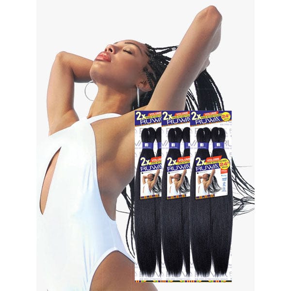 3 Pack Deal Sensationnel Synthetic Crochet Braid 2X RUWA VOLUME