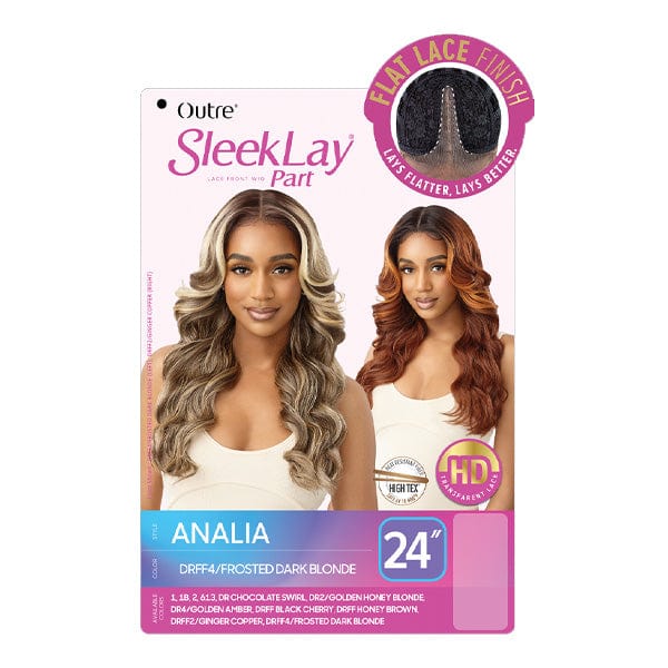 Outre Synthetic Sleeklay Part HD Lace Front Wig - ANALIA - SoGoodBB.com